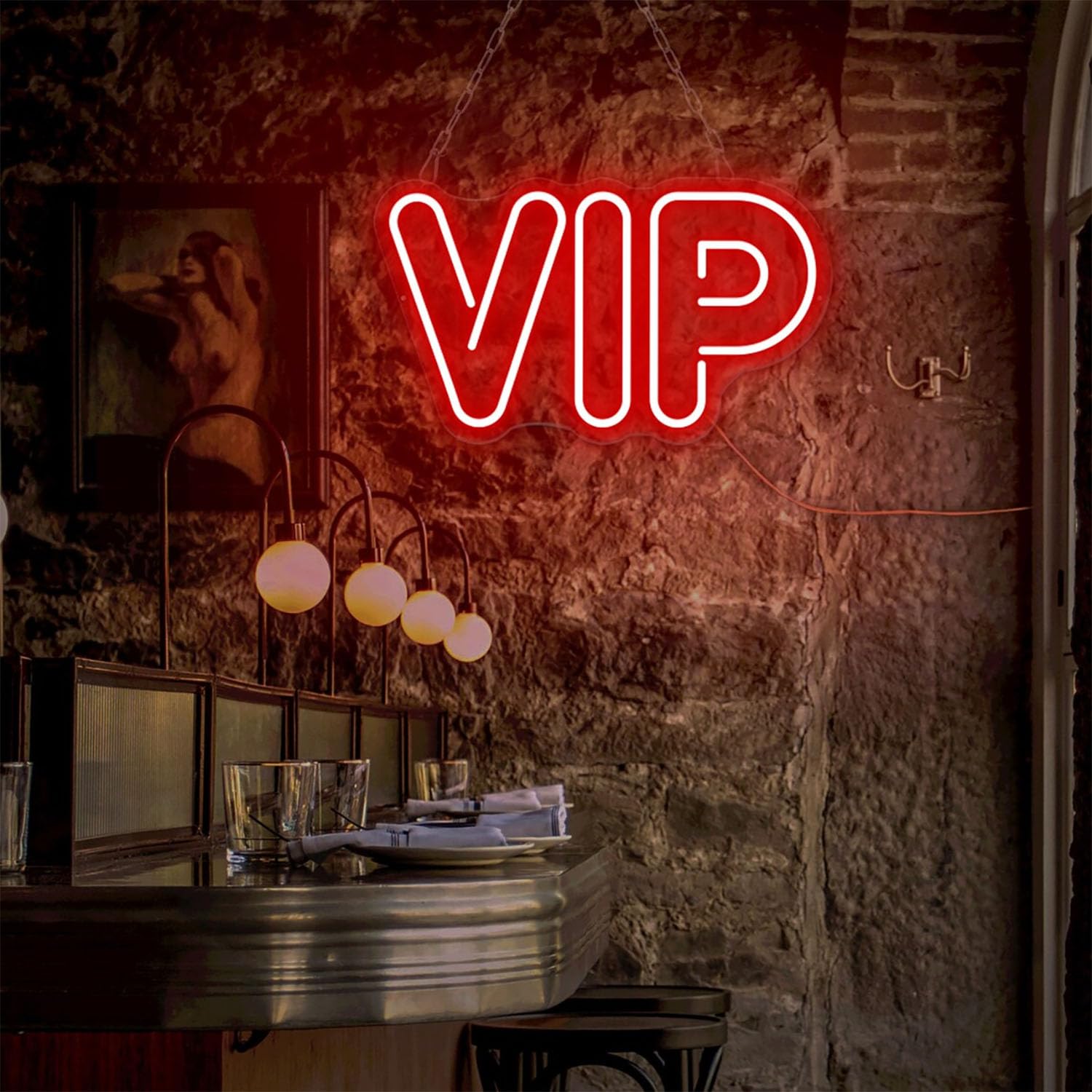 ネオンサイン お洒落デザイン LED看板　VIP お洒落 オリジナル　オーダー ネオンサイン お洒落デザイン LED看板VIP お洒落 オリジナルオーダー